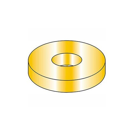 1/4in Flat Washer - SAE - Extra Thick - 9/32in I.D. - Steel - Yellow Zinc - Grade 8 - Pkg Of 50